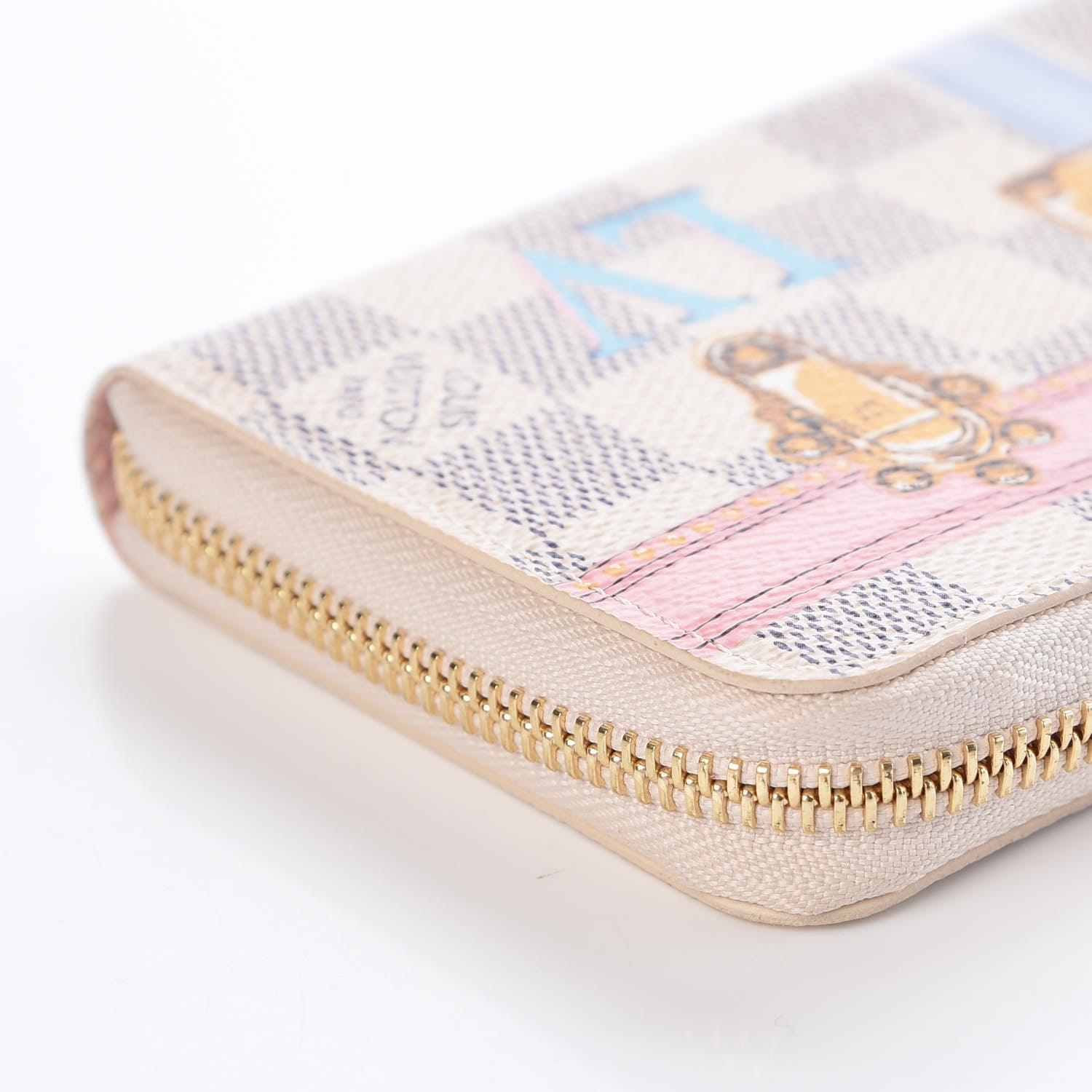 Louis Vuitton Damier Azur Summer Trunks Clemence Wallet 10 of 13