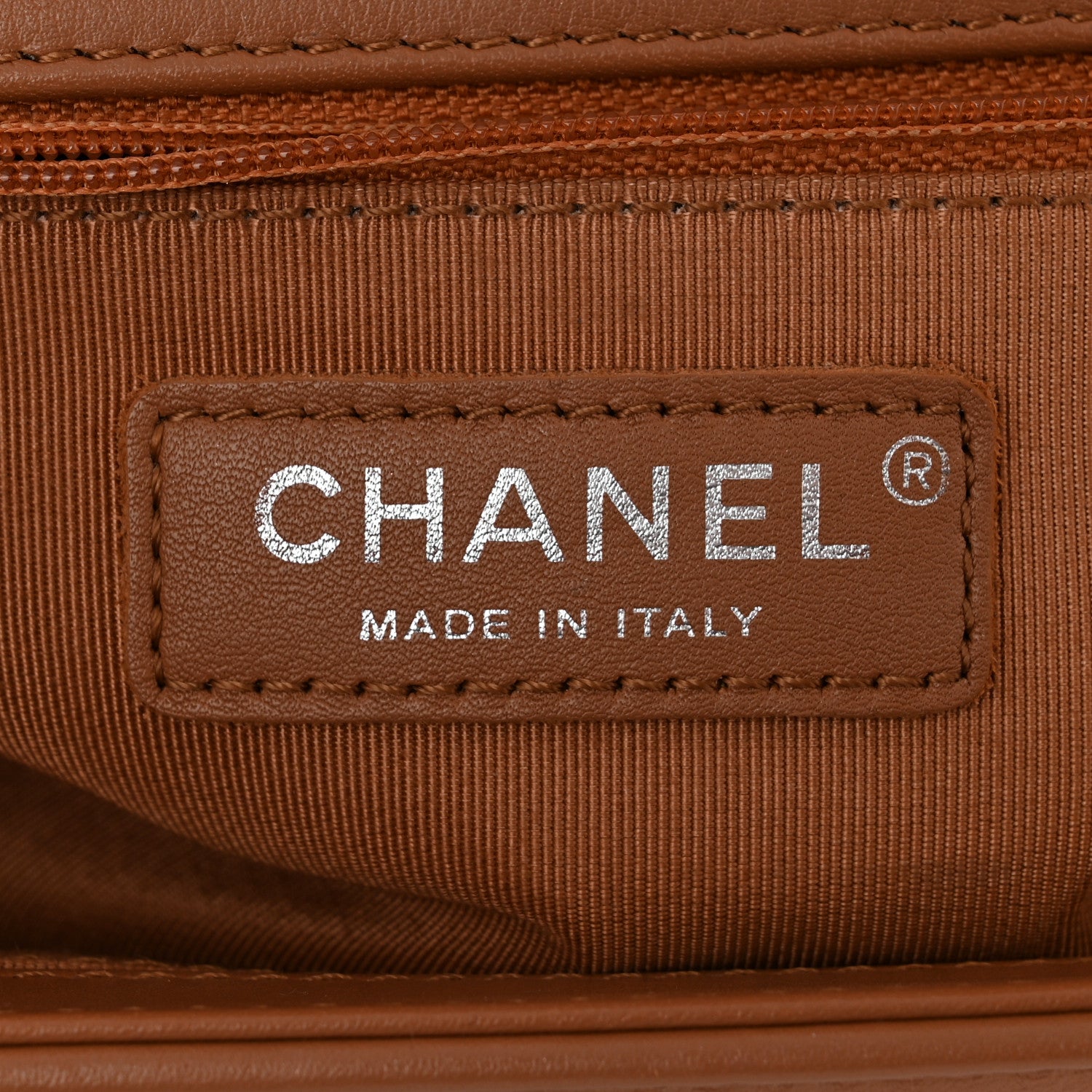 Chanel Calfskin Quilted New Medium Boy Flap Dark Beige 6 of 10