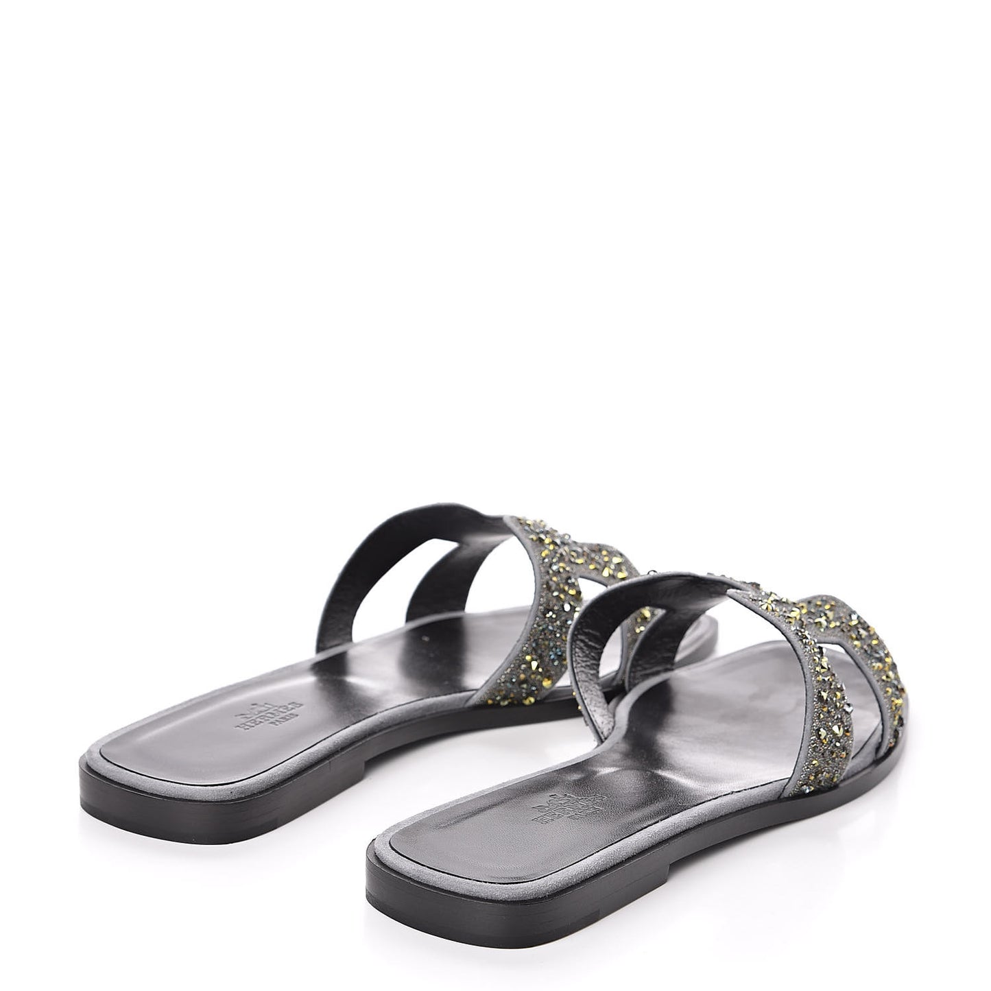Goatskin Crystal Oran Sandals 40 Marine