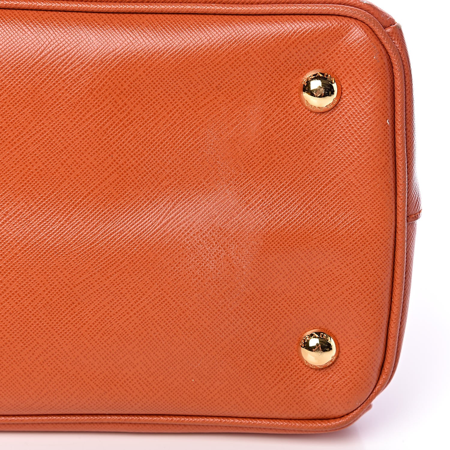 Prada Saffiano Lux Small Tote Papaya 13 of 14