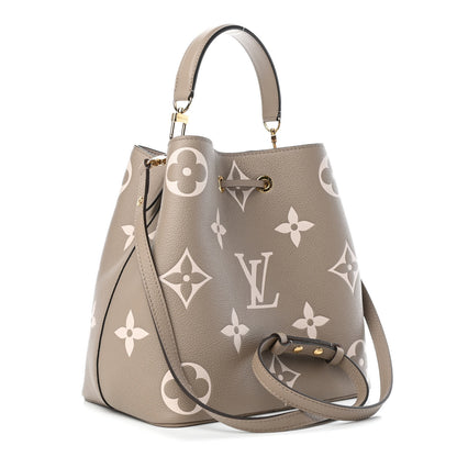 Louis Vuitton Empreinte Monogram Giant Neonoe MM Tourterelle Creme 2 of 11