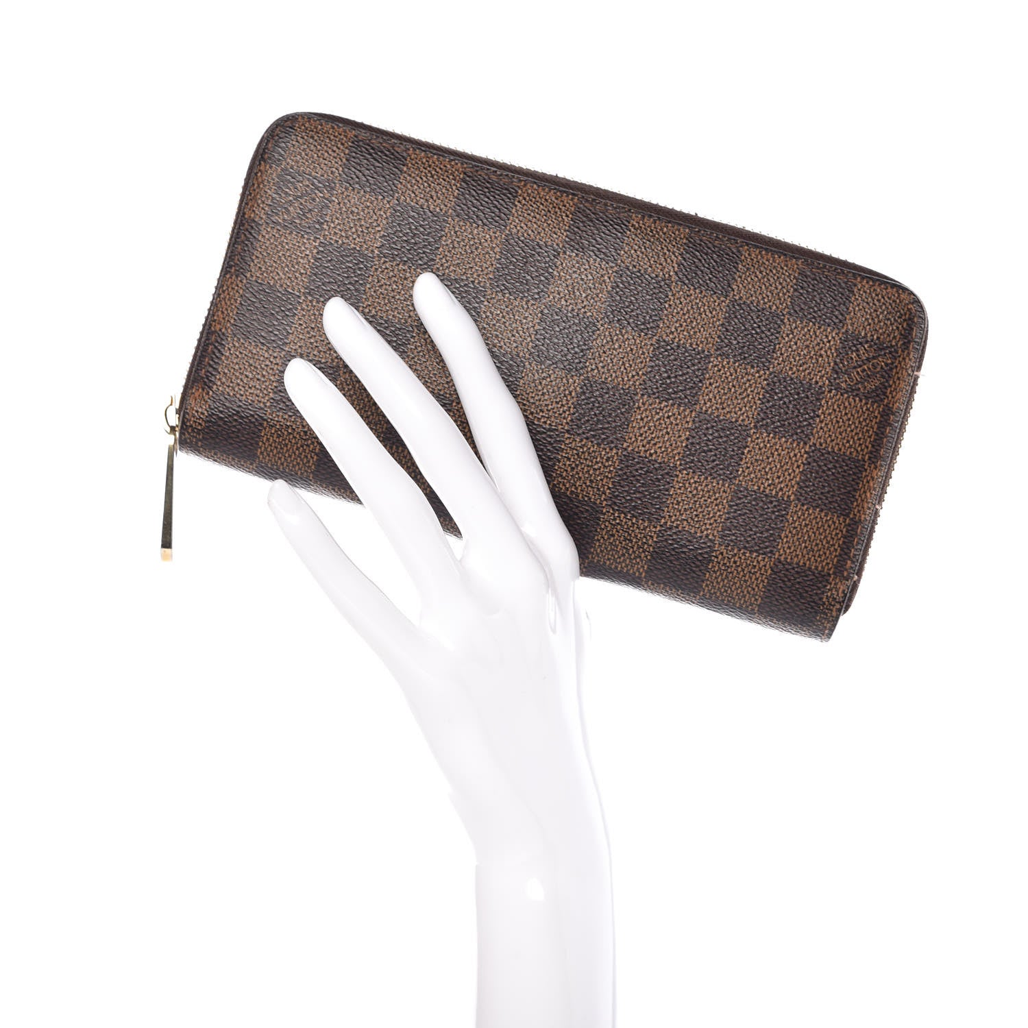 Louis Vuitton Damier Ebene Zippy Wallet 2 of 11
