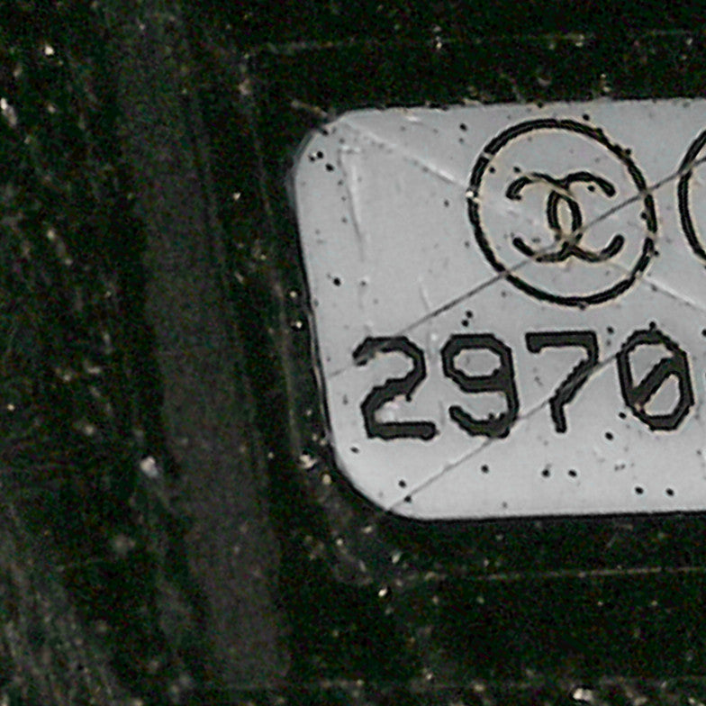 Chanel Metallic Aged Calfskin Quilted Medium Coco Handle Flap Charcoal 7 of 10