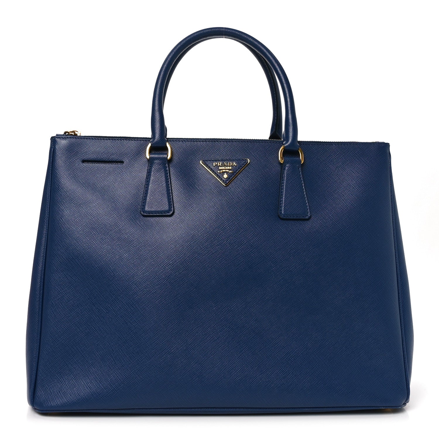 Prada Saffiano Lux Large Galleria Double Zip Tote Bluette 1 of 9