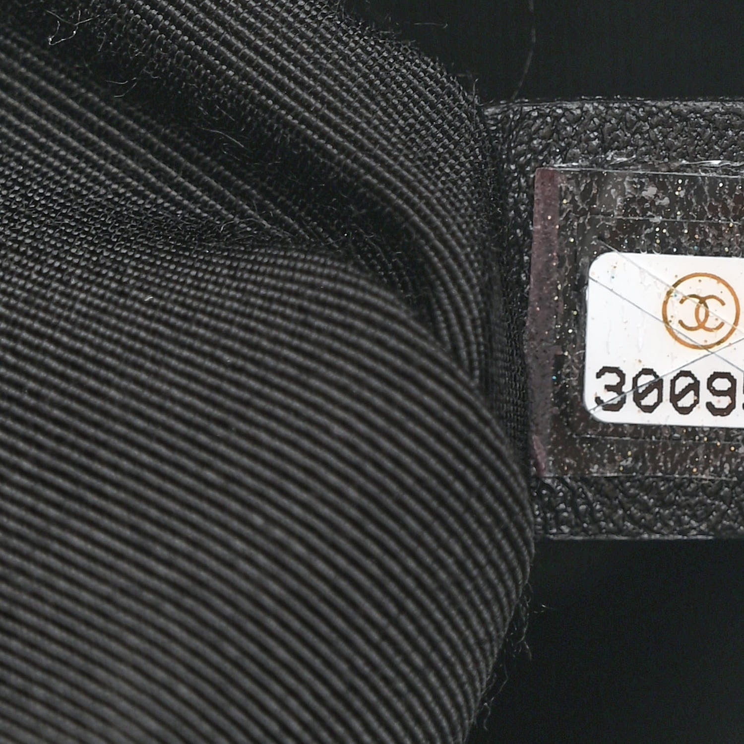Chanel Calfskin Chain 20s Signature Bowling Bag Black 7 of 10