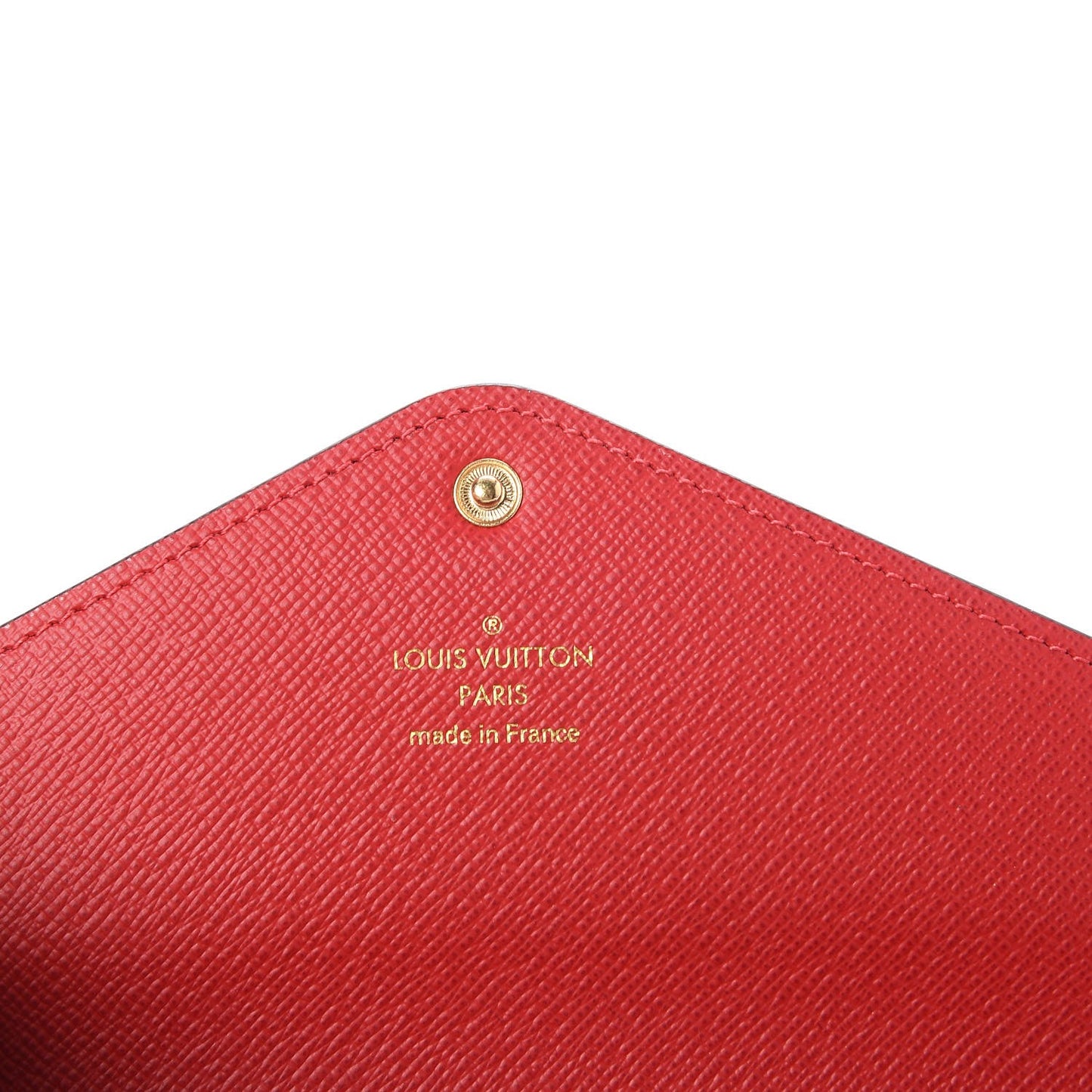Damier Ebene Josephine Wallet Red