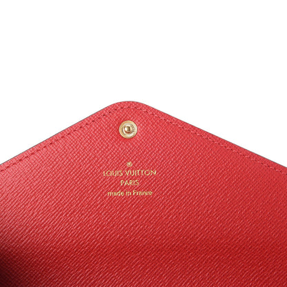 Louis Vuitton Damier Ebene Josephine Wallet Red 6 of 9