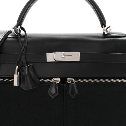 Hermes Box Toile Lakis Kelly 32 Black 14 of 19