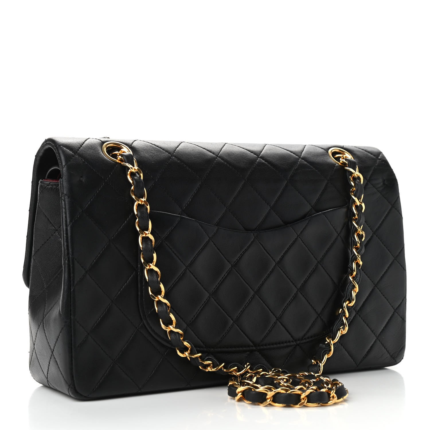Chanel Lambskin Quilted Medium Double Flap Black 3 of 12