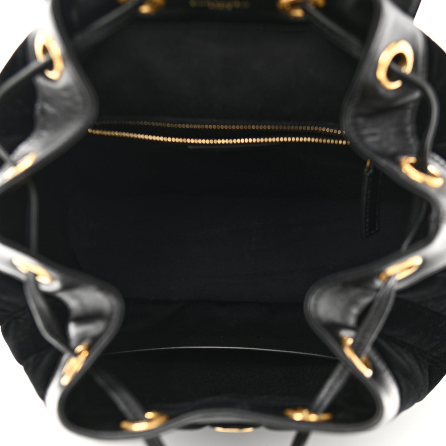 Velvet Matelasse Vicky Backpack Black