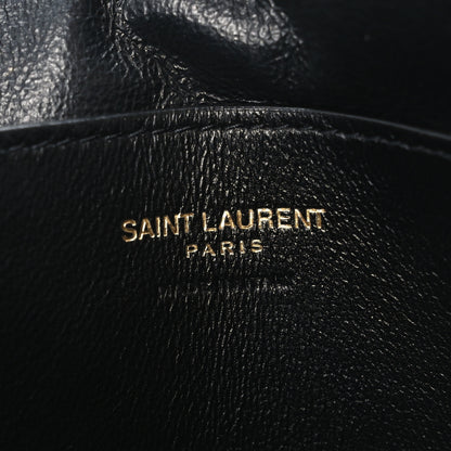 Saint Laurent Patent Large Calypso Pouch Black 6 of 10