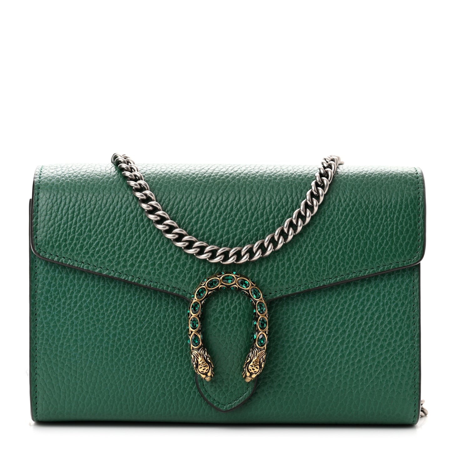 Calfskin Mini Dionysus Chain Wallet Emerald