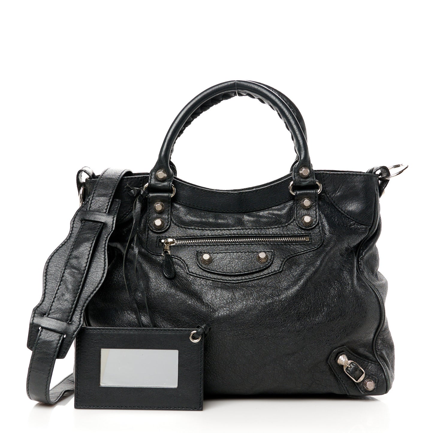 Agneau Giant 12 Silver Hardware Velo Black