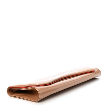 Christian Louboutin Patent Pigalle Clutch Nude 3 of 4
