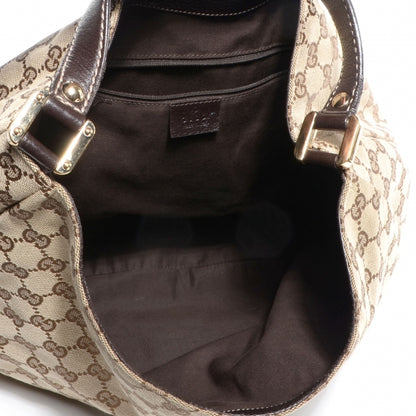 Gucci Monogram New Ladies Web Large Hobo Brown 5 of 7