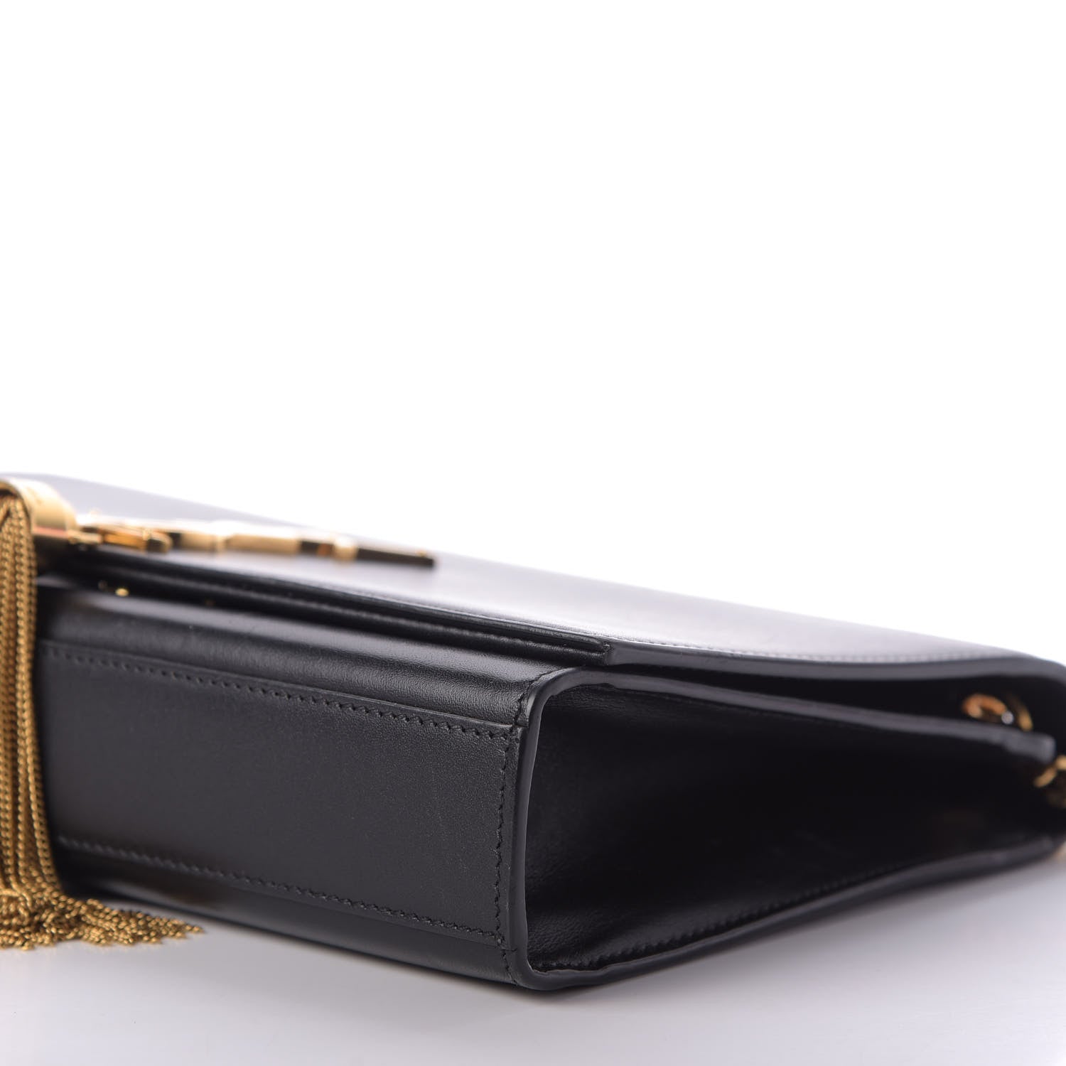 Saint Laurent Smooth Calfskin Medium Classic Monogram Kate Tassel Satchel Black 7 of 8
