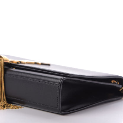 Saint Laurent Smooth Calfskin Medium Classic Monogram Kate Tassel Satchel Black 7 of 8