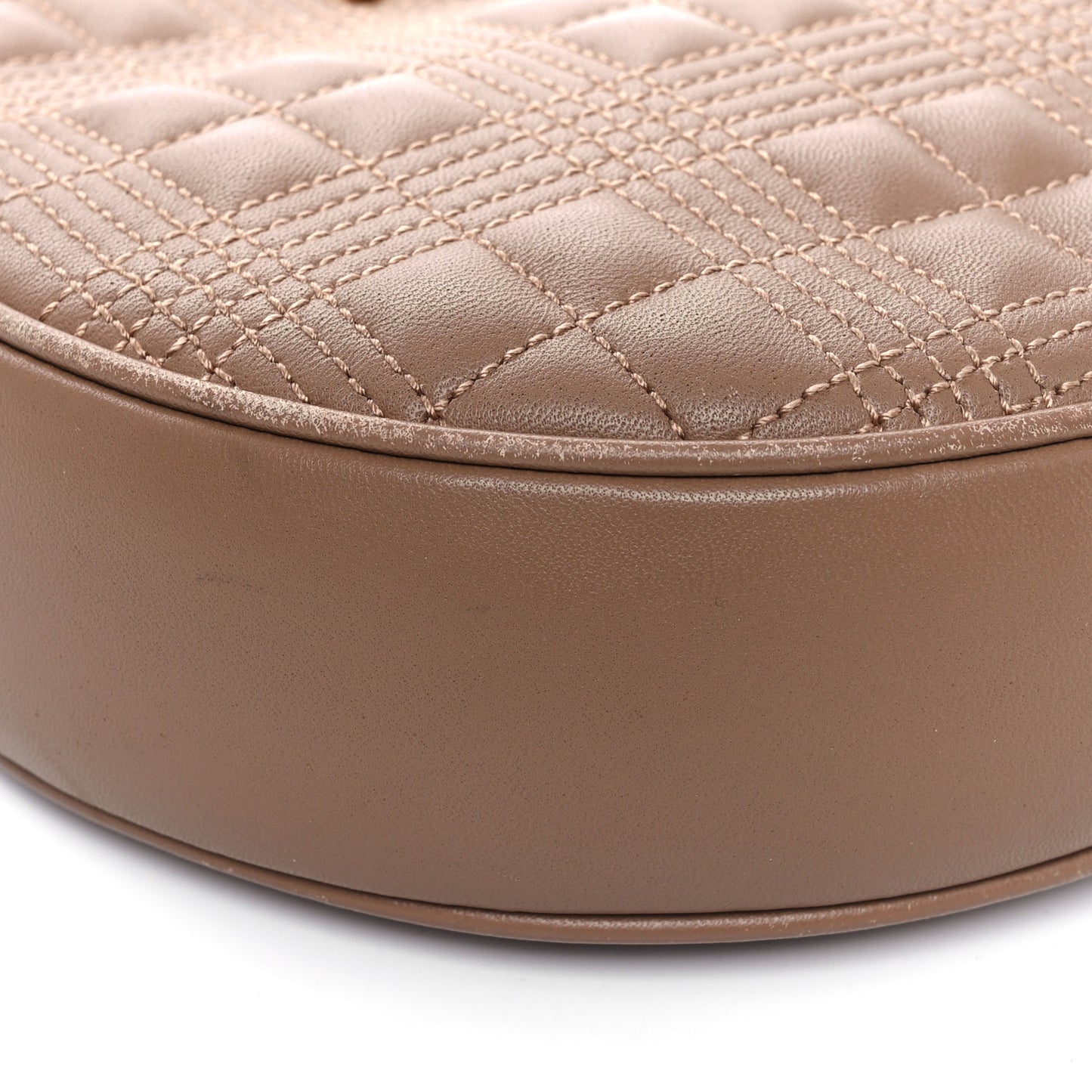 Lambskin Quilted New Louise Bag Camel