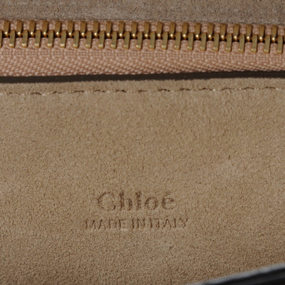 Chloe Calfskin Suede Medium Faye Shoulder Bag Motty Grey 6 of 7