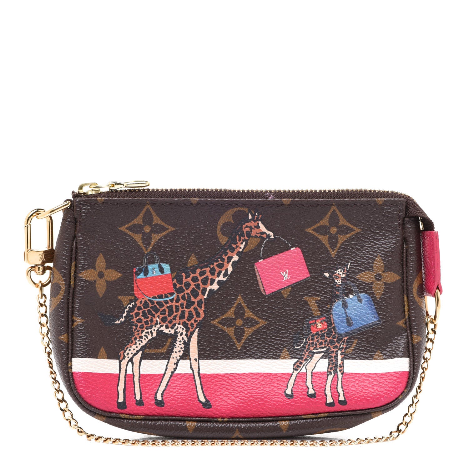 Louis Vuitton Monogram 2017 Christmas Animation Mini Pochette Accessories 1 of 7