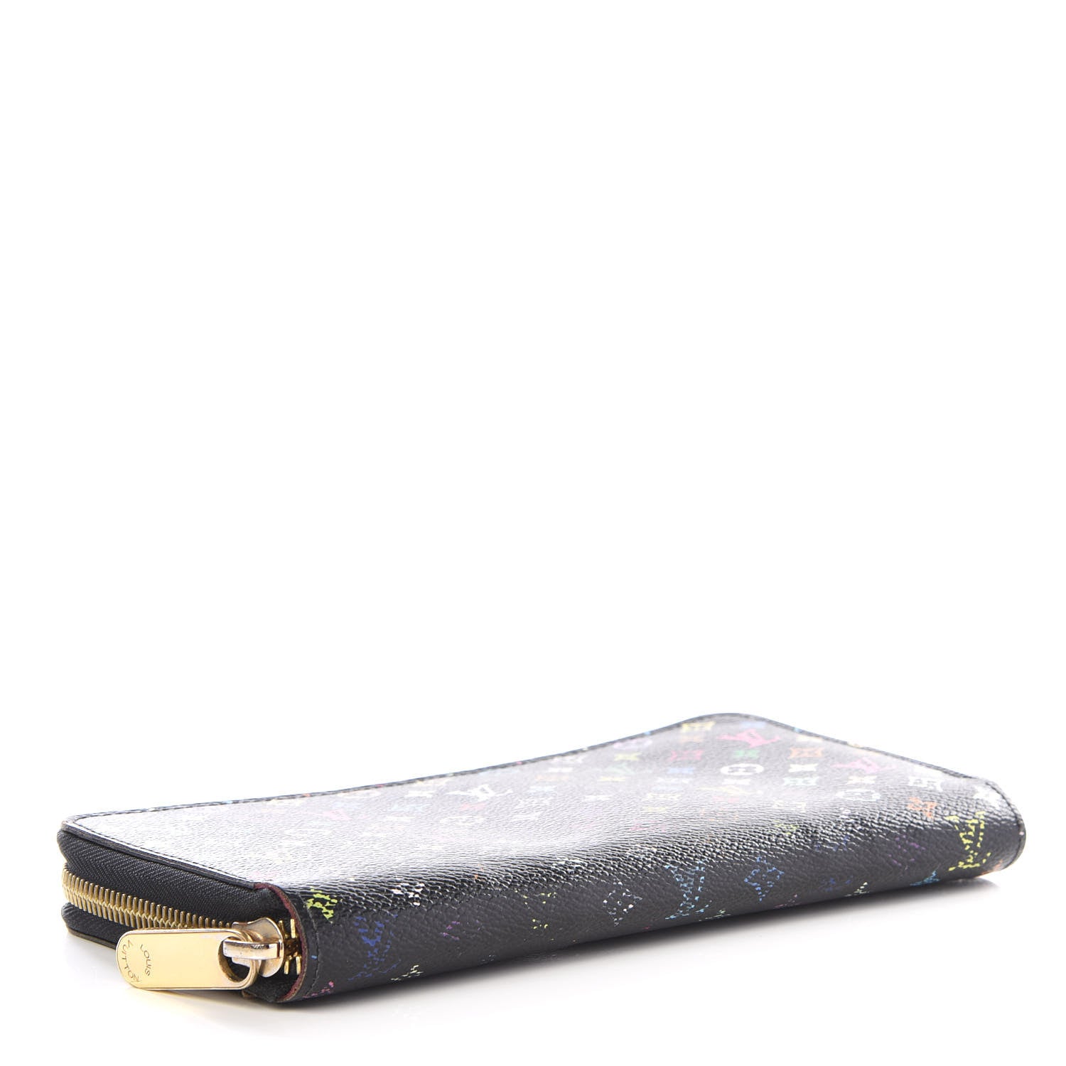 Louis Vuitton Monogram Multicolor Zippy Wallet Black Grenade 3 of 9