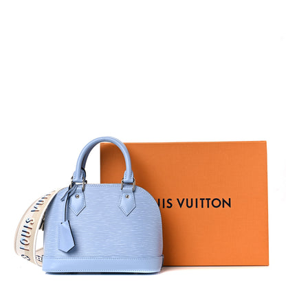 Louis Vuitton Epi Jacquard Alma BB Bleu Nuage 9 of 9