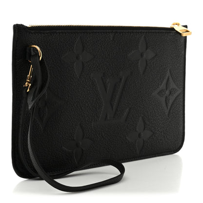 Louis Vuitton Empreinte Monogram Giant Neverfull MM Pochette Black 3 of 7
