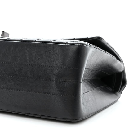 Chanel Aged Calfskin Chevron Quilted 2.55 Reissue 226 So Black 10 of 11