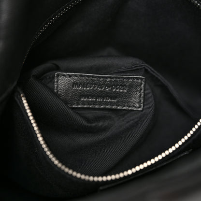 Saint Laurent Lambskin Quilted Small Loulou Puffer Monogram Chain Satchel Black 6 of 10