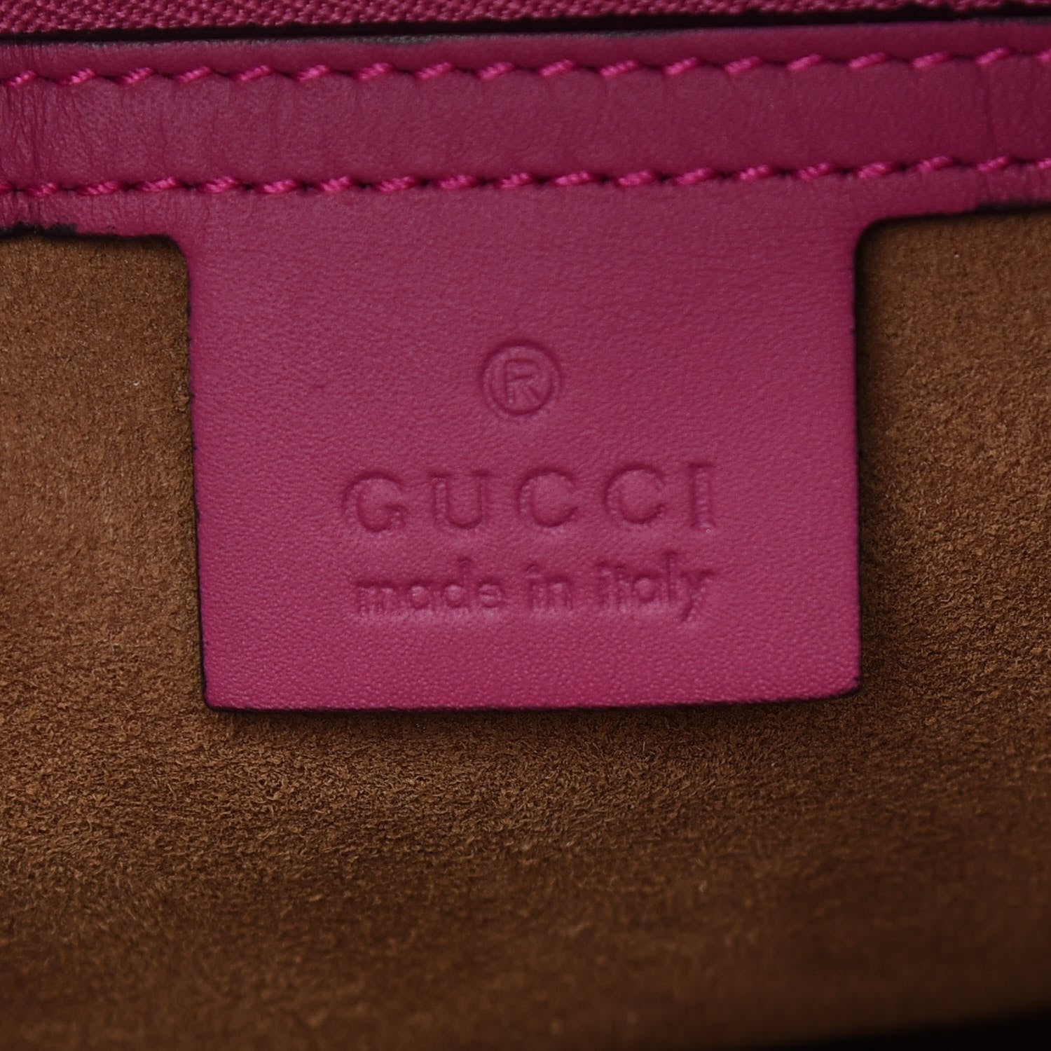 Gucci GG Supreme Monogram Linea A Foldover Tote Beige Hibiscus Red New Rosette 6 of 10