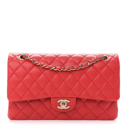 Chanel Caviar Quilted Medium Double Flap Red 1 of 9