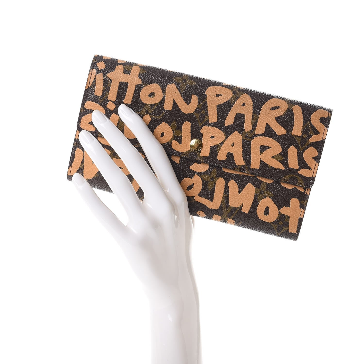 Louis Vuitton Monogram Graffiti Porte-Monnaie Wallet Peach 2 of 10