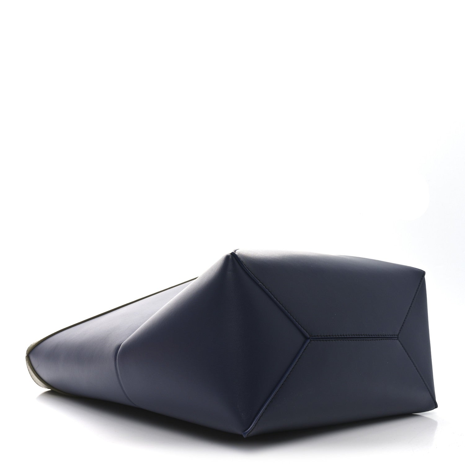 Loewe Shiny Calfskin Medium Puzzle Fold Tote Olive Abyss Blue 4 of 10