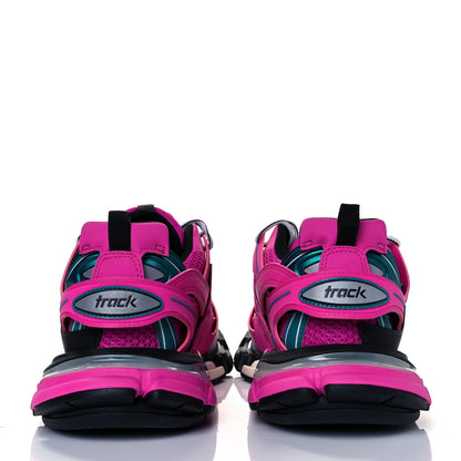 Balenciaga Mesh Fabric Womens Track Sneakers 41 Pink Black 5 of 8