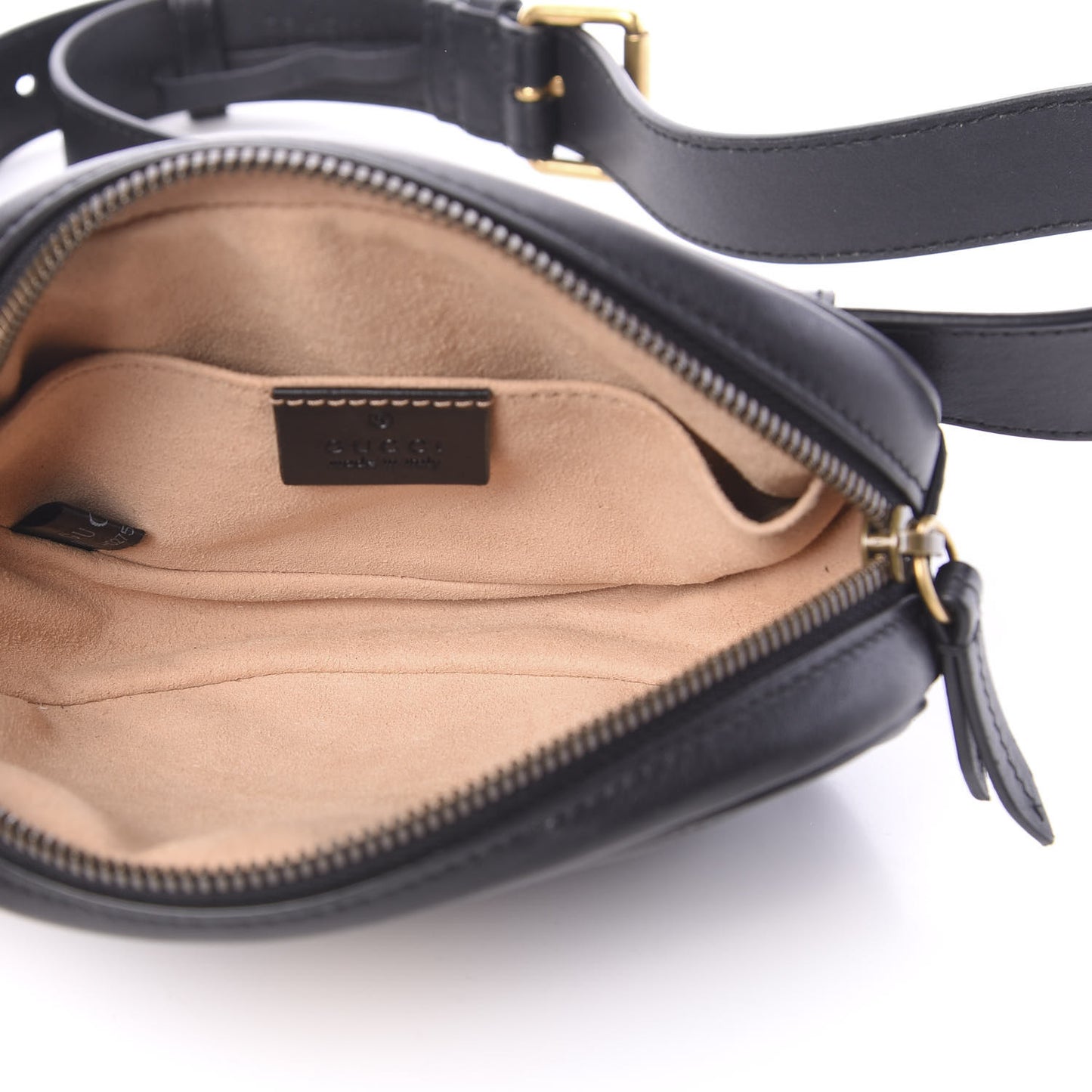 Calfskin Matelasse GG Marmont Belt Bag 105 42 Black