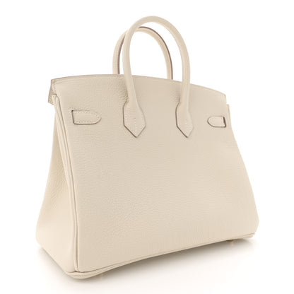 Hermes Togo Birkin 25 Craie 3 of 11