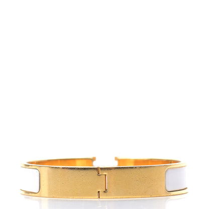 Hermes Enamel Narrow Clic Clac H Bracelet PM White 3 of 4