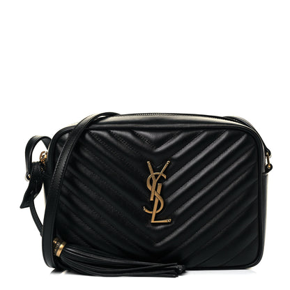 Saint Laurent Calfskin Matelasse Monogram Lou Camera Bag Black 1 of 9