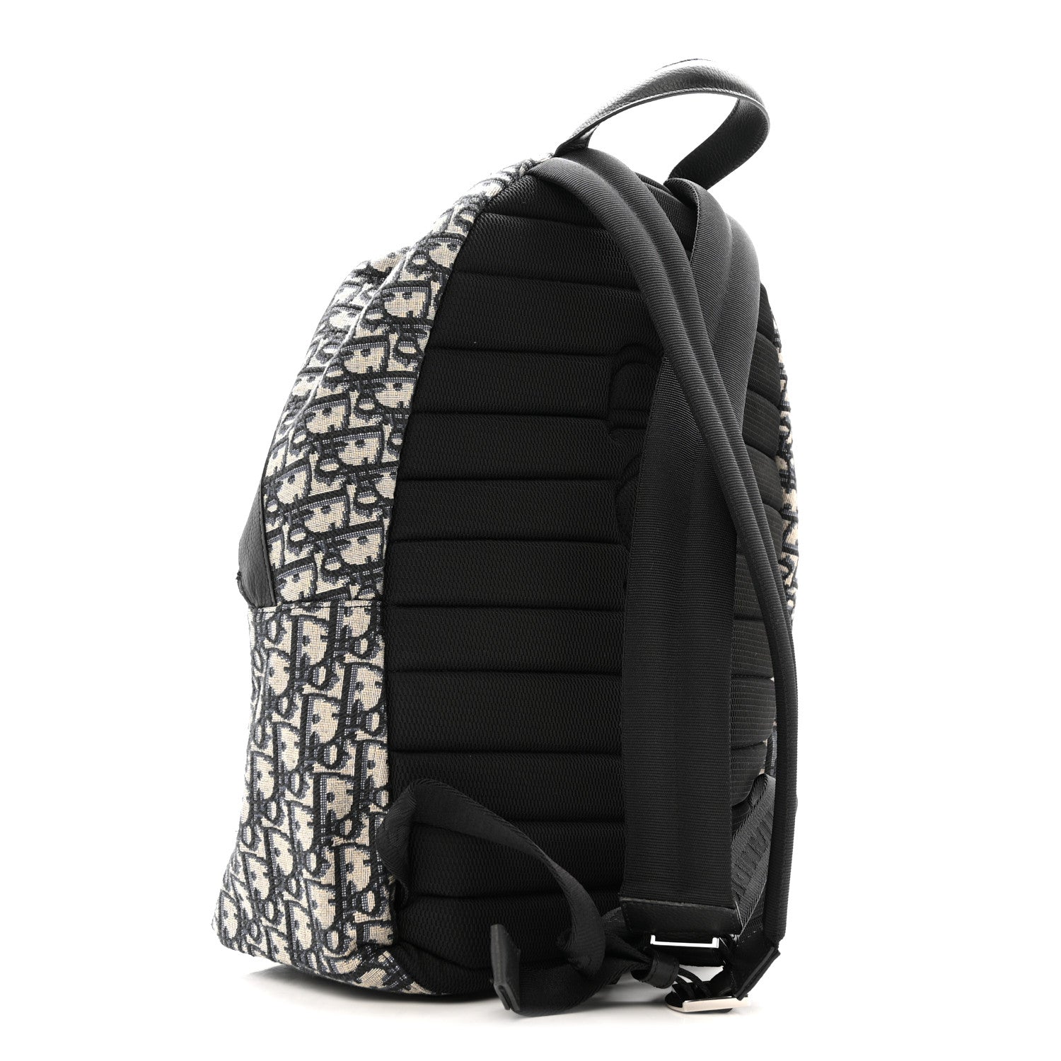 Christian Dior Oblique Calfskin Rider Backpack Beige Black 3 of 15