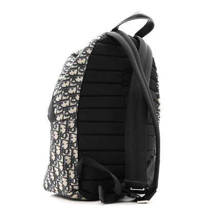 Christian Dior Oblique Calfskin Rider Backpack Beige Black 3 of 15