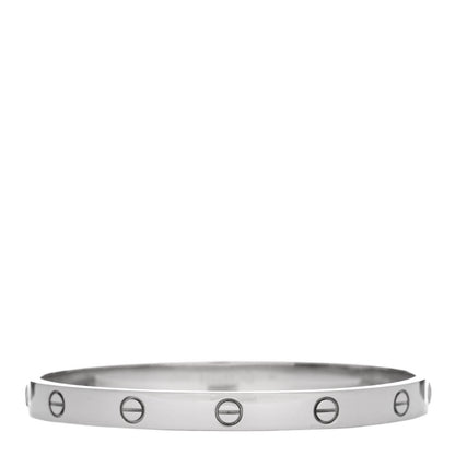 Cartier 18K White Gold LOVE Bracelet 19 2 of 6