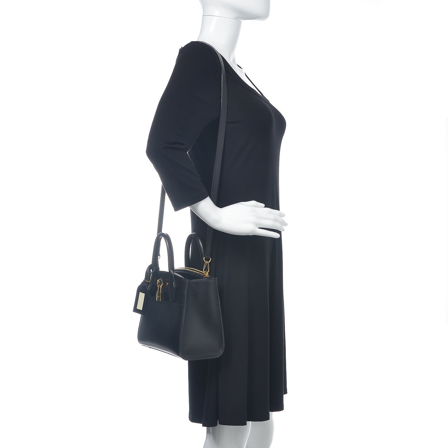 Louis Vuitton Calfskin City Steamer Mini Black 2 of 9