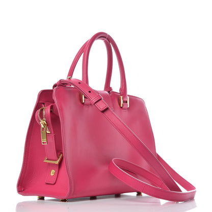 Saint Laurent Calfskin Monogram Baby Cabas Fuchsia 4 of 10
