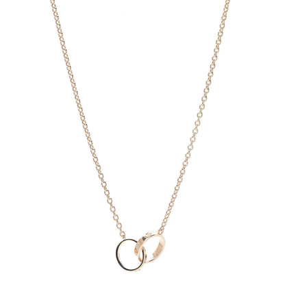 Cartier 18K Pink Gold Interlocking LOVE Necklace 1 of 6