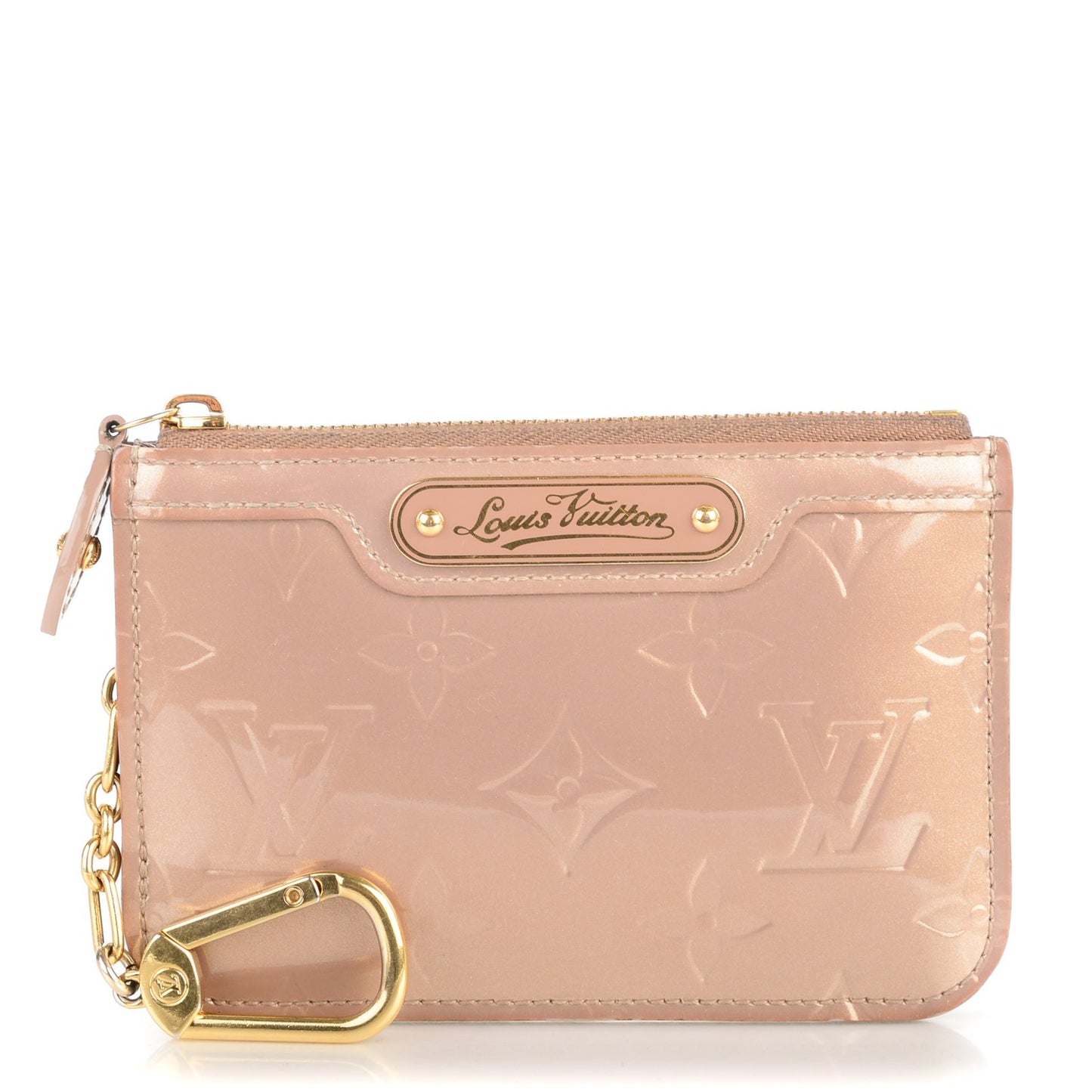 Vernis Key Pouch Beige Poudre