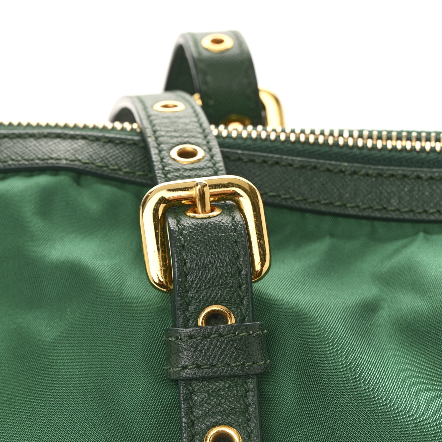 Prada Tessuto Nylon Saffiano Tote Oleandro 12 of 16