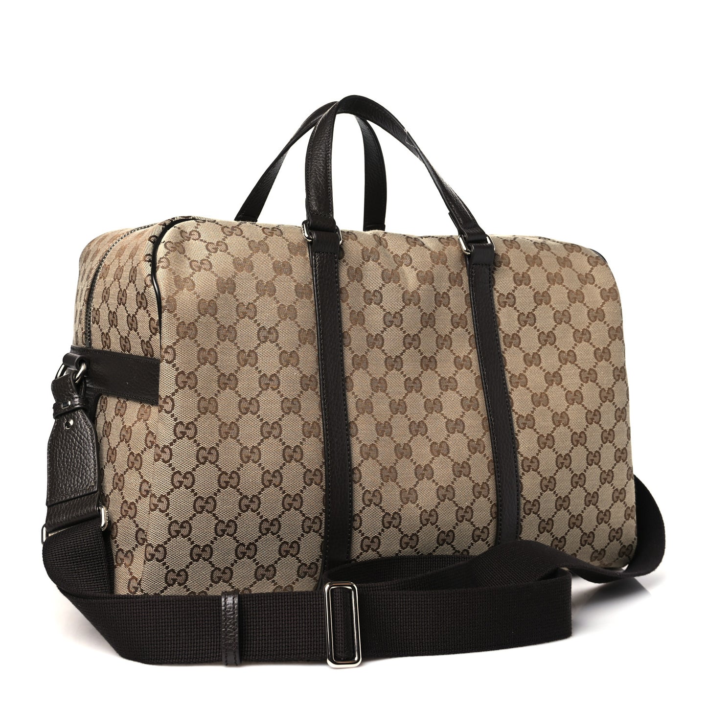 Monogram Dollar Calfskin Boston Duffle Bag Beige Ebony Testa di Moro Marrone Scuro