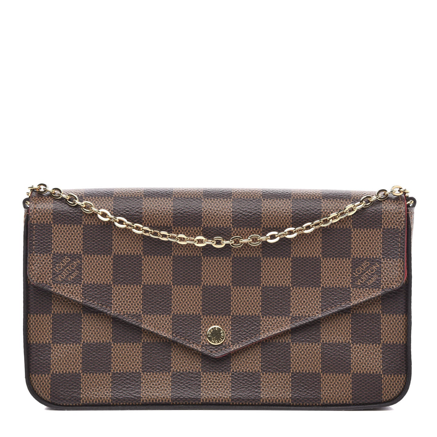 Damier Ebene Pochette Felicie Chain Wallet