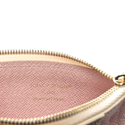 Louis Vuitton Damier Azur Zipped Romy Card Holder  Rose Ballerine 6 of 7