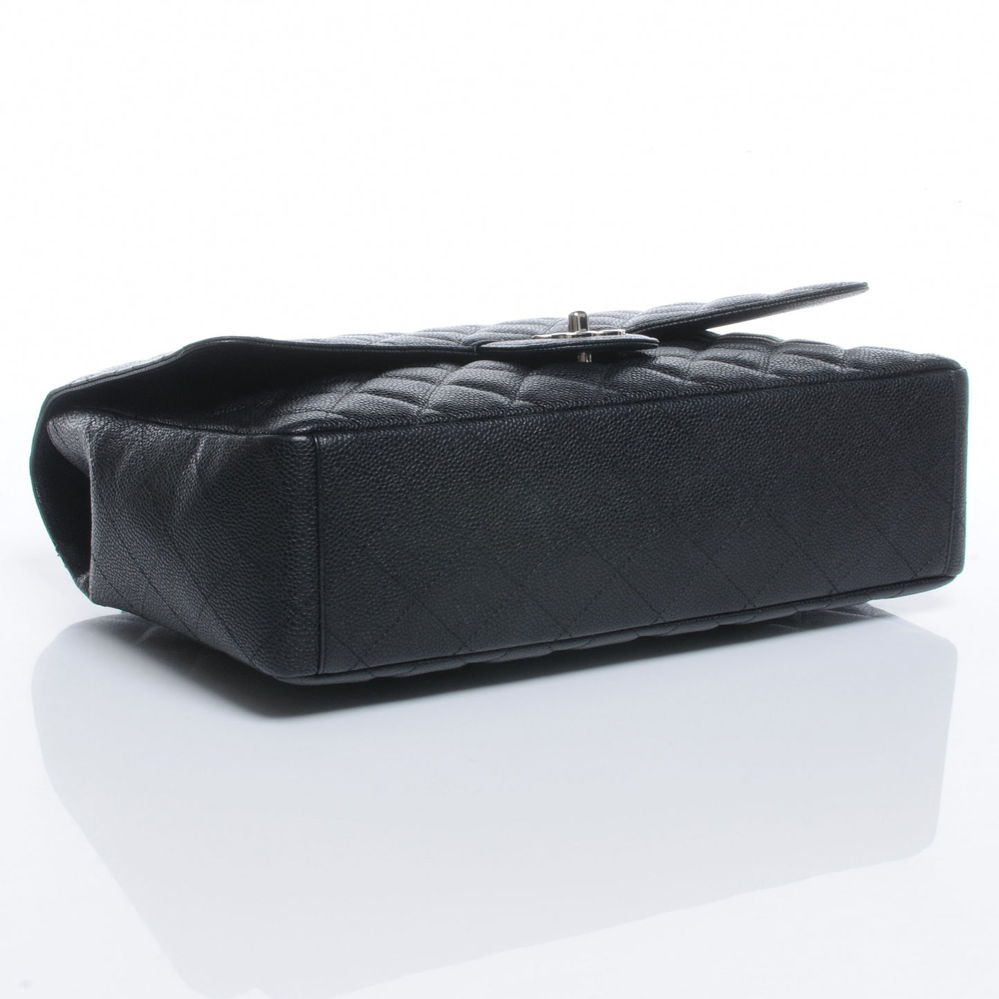 Caviar Maxi Single Flap Black